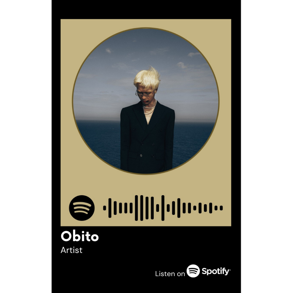 [Vui lòng đặt từ 2c]Thẻ Spotify ca sĩ Obito (có thể quét được mã)