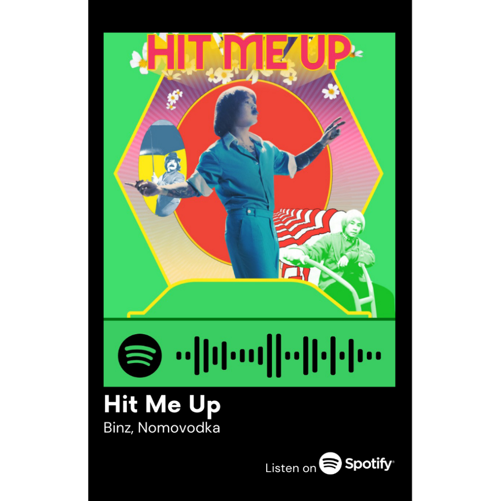 [Vui lòng đặt từ 2c]Thẻ Spotify ca sĩ Binz (có thể quét được mã)