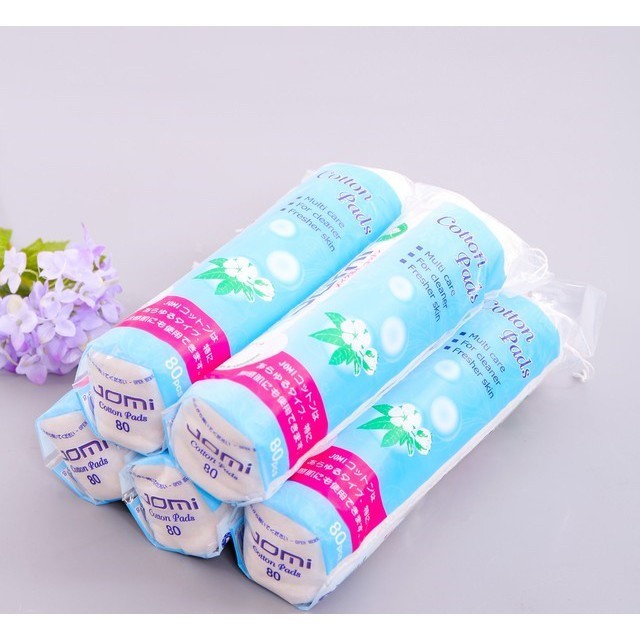 Bông Tẩy Trang Jomi chính hãng 80 miếng/Túi