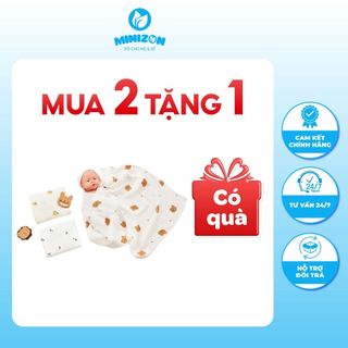 [MUA 2 TẶNG 1 QUÀ] Khăn Tắm, Khăn Đa Năng Sợi Tre 2 Lớp Umibe Siêu Mềm Mại Thấm Hút Tốt