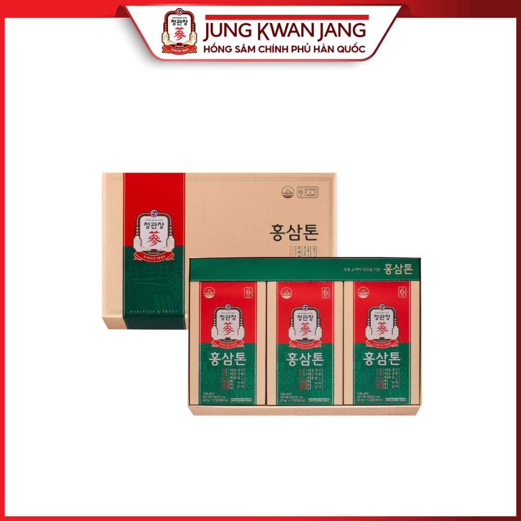 Ảnh Nước Hồng Sâm Pha Sẵn KGC Jung Kwan Jang Tonic (30 gói x 50ml) 1