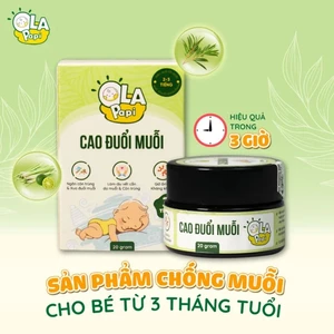 Cao đuổi muỗi trẻ em Ola PaPi lọ 20gr