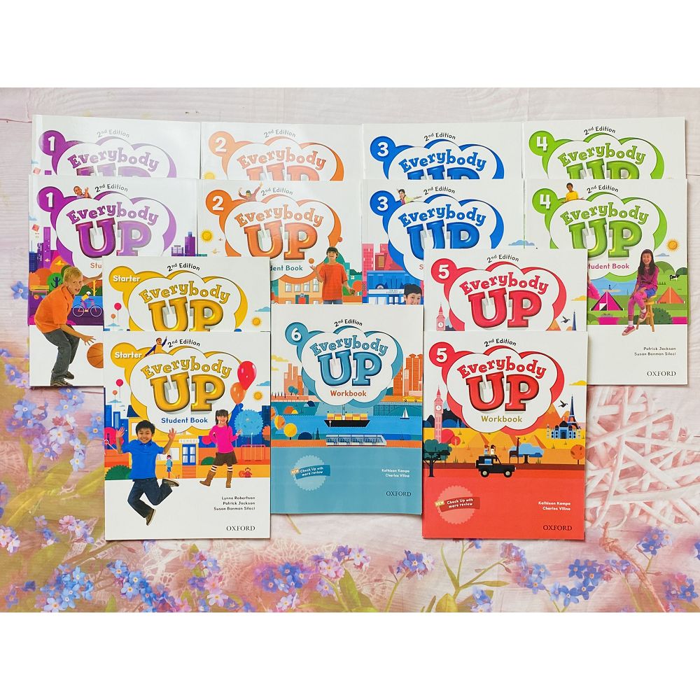 Ảnh Sách - Trọn bộ Everybody Up Phiên bản 2nd Edition (Student Book + Workbook) Starter 1 2 3 4 5 6 2