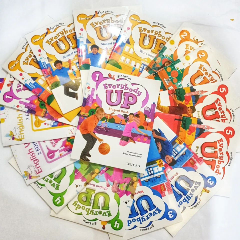 Ảnh Sách - Trọn bộ Everybody Up Phiên bản 2nd Edition (Student Book + Workbook) Starter 1 2 3 4 5 6 1