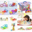 Hộp đồ chơi lắp ghép que 3D sáng tạo cho bé, Bộ Xếp hình que diêm bằng nhựa