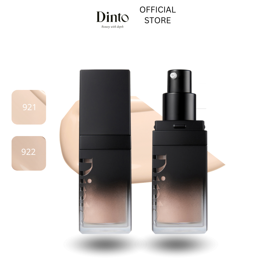 Kem Nền Màu Lì Kiềm Dầu Mịn Nhẹ Che Khuyết Điểm DINTO Wooncho Blur-Matte Foundation 2 Màu Thuần Chay