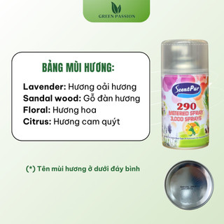 Nước hoa xịt thơm phòng ScentPur 290ml giúp khử mùi ẩm, thanh lọc không khí với hương thơm dịu nhẹ