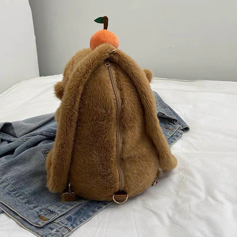 Balo Capybara Túi Capybara Dễ Thương Balo Gấu Bông Capybara Chất Liệu Vải Lông Cao Cấp Mềm Mại Capybara Balo 25 - 40Cm