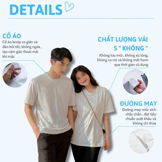 Đồ đôi unisex nam nữ áo cặp trà sữa thun tay lỡ from rộng và croptop tay ngắn baby tee L66 [A102]