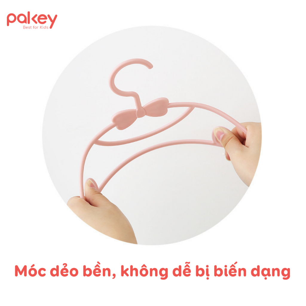 Mắc Treo Quần Áo Cho Bé, Móc Nhựa Treo Đồ Cho Trẻ Sơ Sinh Màu Sắc Pastel Chống Nhăn, Không Để Lại Dấu Vết