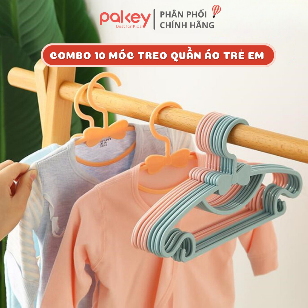 Mắc Treo Quần Áo Cho Bé, Móc Nhựa Treo Đồ Cho Trẻ Sơ Sinh Màu Sắc Pastel Chống Nhăn, Không Để Lại Dấu Vết