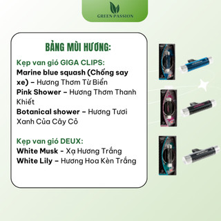 Kẹp thơm xe Ô tô cao cấp lưu hương lâu Air Spencer chiết xuất tự nhiên an toàn không gây đau đầu và không tạo mùi gắt
