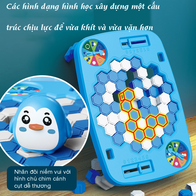 [Size Lớn] Chim cánh cụt phá băng - Đồ chơi đập băng giải cứu chim cánh cụt cho bé vui chơi giải trí