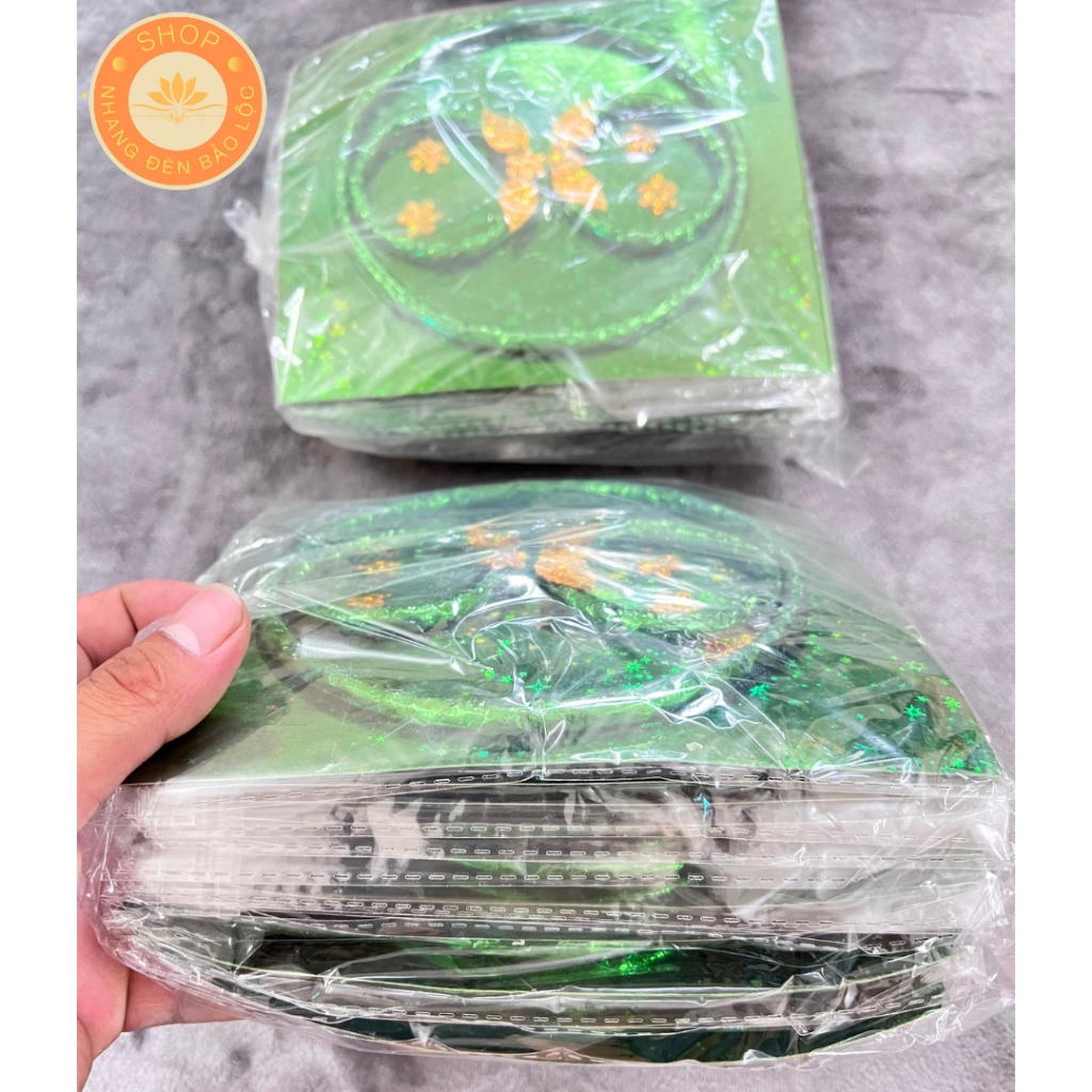 Bộ Trang Sức Màu Xanh Ánh Loại Cao Cấp Cúng Mụ,đầy Tháng,Thôi Lôi,kiềng,Lắc ,Nhẫn -Nhang Đèn Bảo Lộc