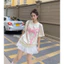 Áo thun Will Be Okay from rộng hình nơ nổi may nhún,Áo phông nữ form rộng cổ tròn vải cotton co giãn