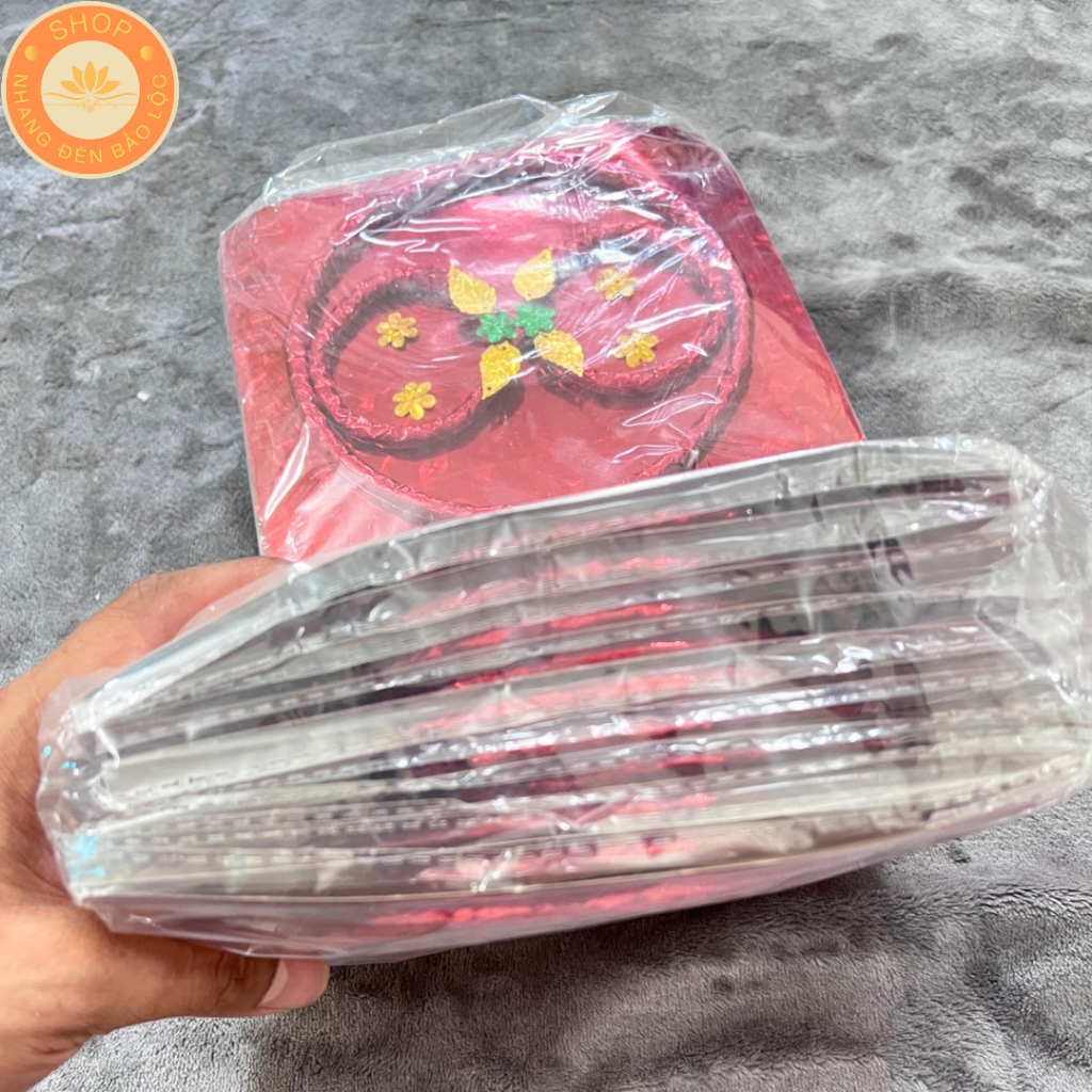 Bộ Trang Sức Màu Đỏ Ánh Loại Cao Cấp Cúng Mụ,đầy Tháng,Thôi Lôi,kiềng,Lắc ,Nhẫn -Nhang Đèn Bảo Lộc