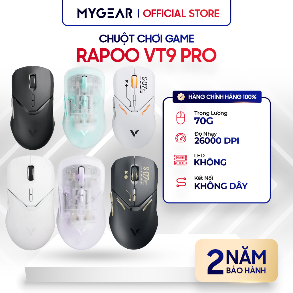 Chuột Gaming Không Dây - Rapoo VT9 Pro / VT9 Pro 4K REDLINE Wireless 2 ...