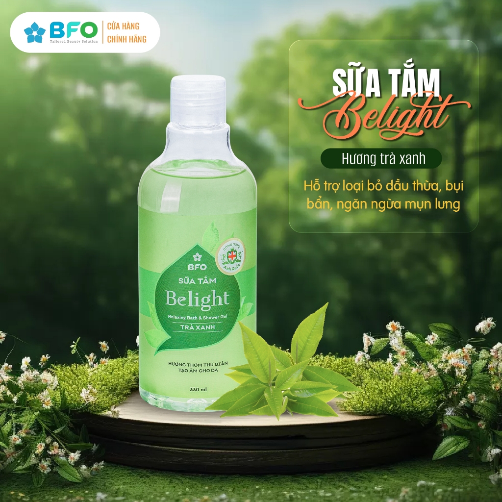 Ảnh Sữa Tắm Nước Hoa Dưỡng Ẩm Sáng Da BFO Belight Chai 330ml 3