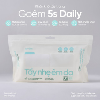Khăn khô tẩy trang cao cấp Goêm 5s Daily 200m