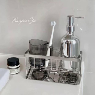 Giá inox 304 để đồ rửa chén bát 2 ngăn kèm khay hứng nước cao cấp không rỉ