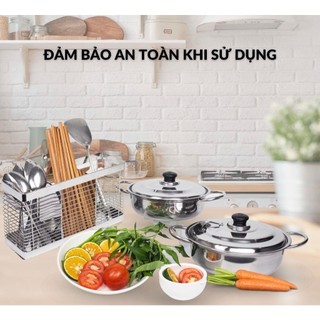 Giỏ Đựng Đũa INOX Sang Trọng và Tiện Ích - Gọn Gàng cho Bàn Ăn. Mua Tại MINH NHUN!