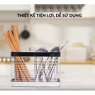 Giỏ Đựng Đũa INOX Sang Trọng và Tiện Ích - Gọn Gàng cho Bàn Ăn. Mua Tại MINH NHUN!