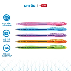 Hộp 12 bút bi 0.5mm mực semigel siêu trơn Flair Q-Max