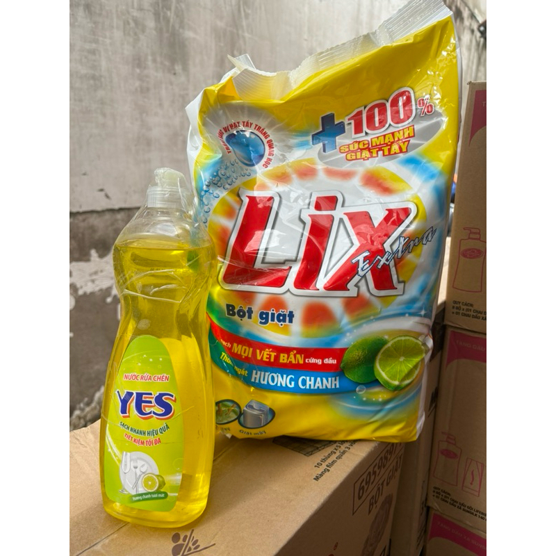 Bột giặt Lix 5.5kg hương nước hoa / hương chanh/ ngát hương 24h tặng rửa chén tùy theo mỗi đợt nhập hàng - LIXBG