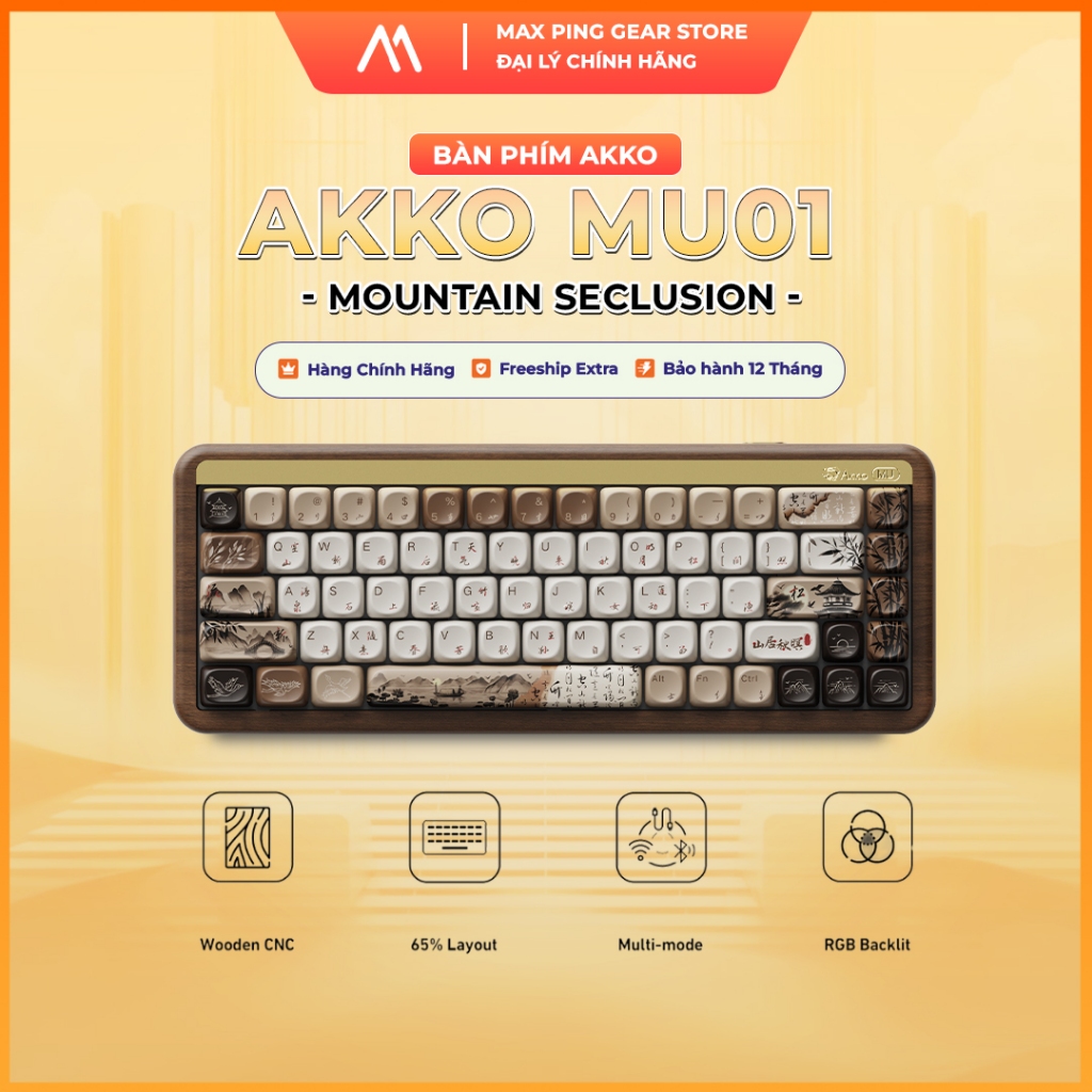 Bàn phím cơ AKKO MU01 Mountain Seclusion (Hotswap,RGB / Multi-Modes ...