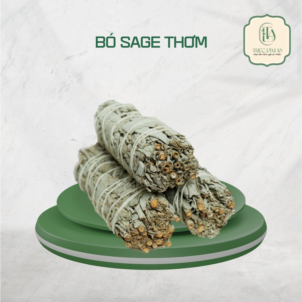 Lá Xô (Sage) Thơm - TRÚC LÂM AN - Xô (Sage) trắng, Thanh Tẩy Không Khí ...