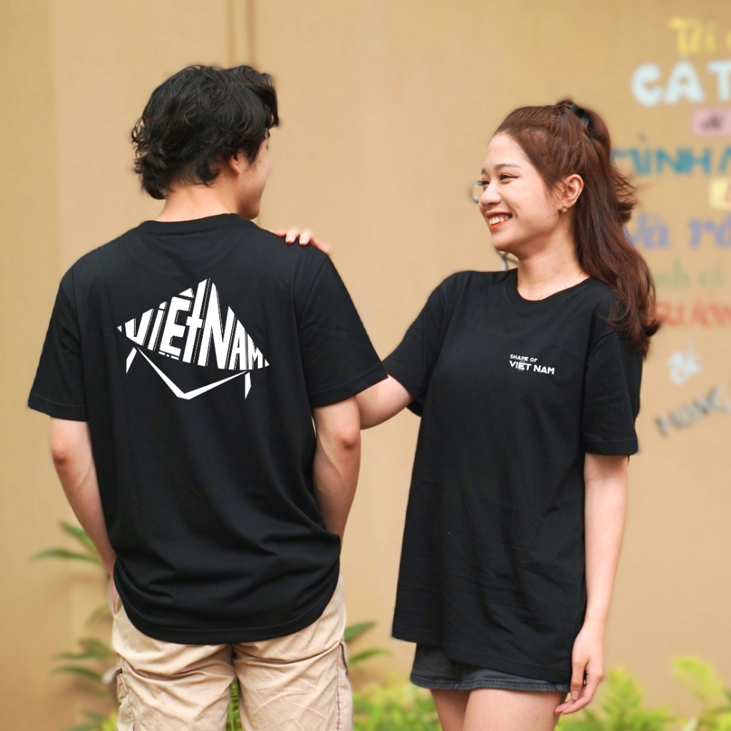 Áo thun Oversize cotton unisex nam nữ Goodore Shape of Vietnam mẫu Việt Nam thoáng mát năng động