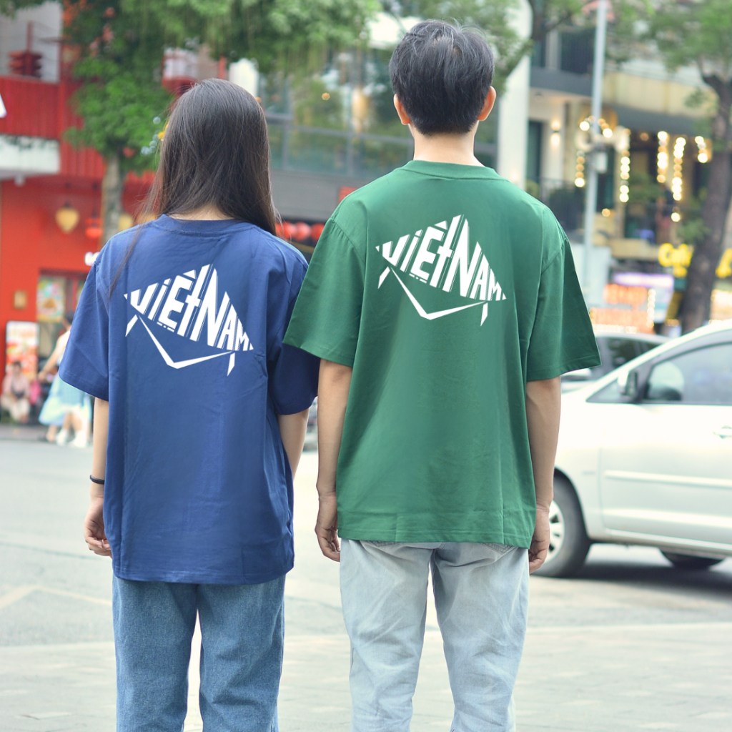 Áo thun Oversize cotton unisex nam nữ Goodore Shape of Vietnam mẫu Việt Nam thoáng mát năng động