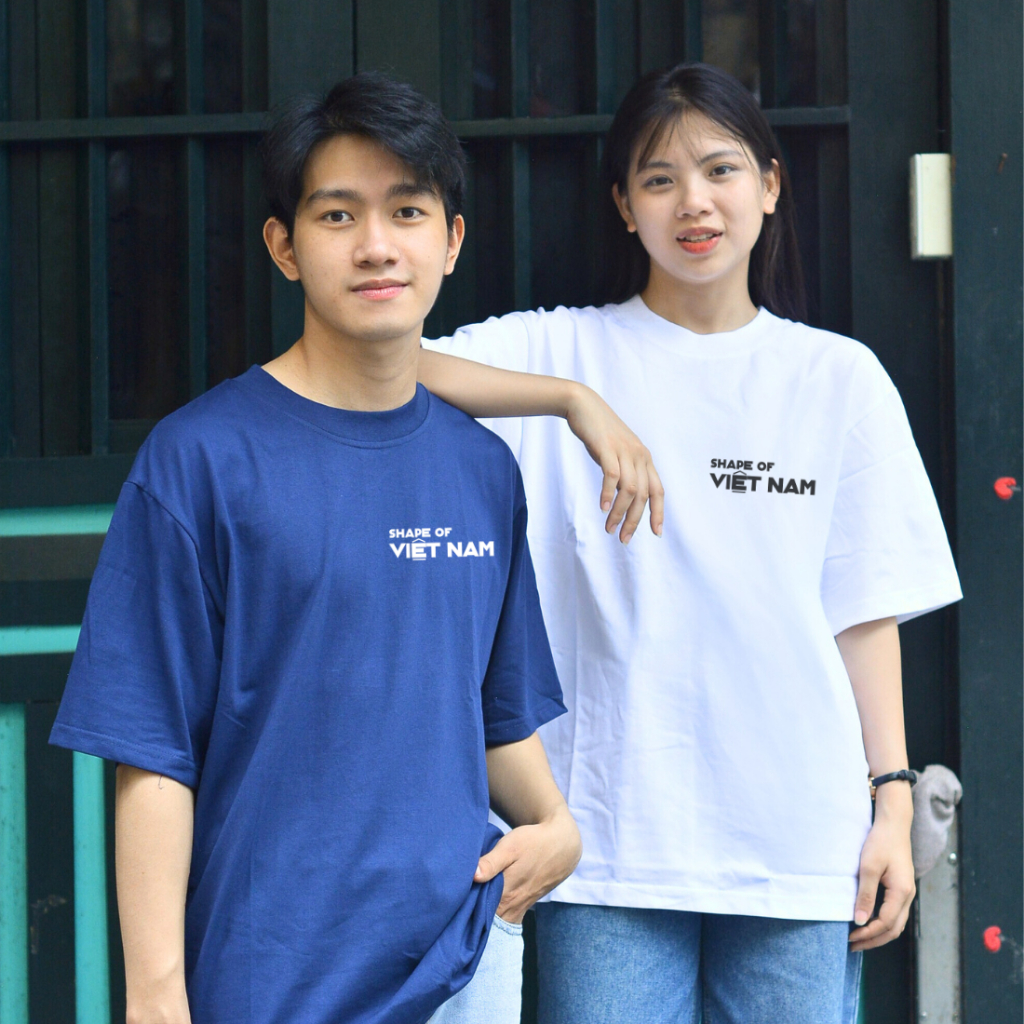 Áo thun Oversize cotton unisex nam nữ Goodore Shape of Vietnam mẫu Hà Nội thoáng mát năng động thiết kế độc đáo