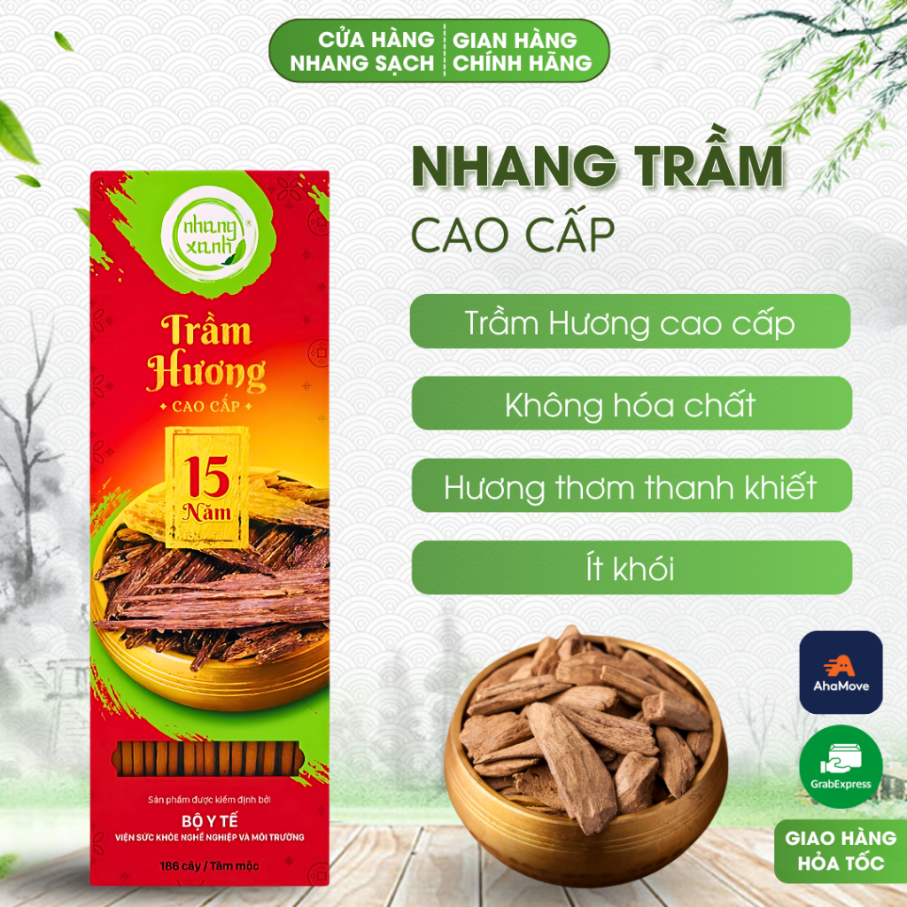 Nhang Trầm Hương Cao Cấp Nhang Xanh - Mùi Hương Ti…