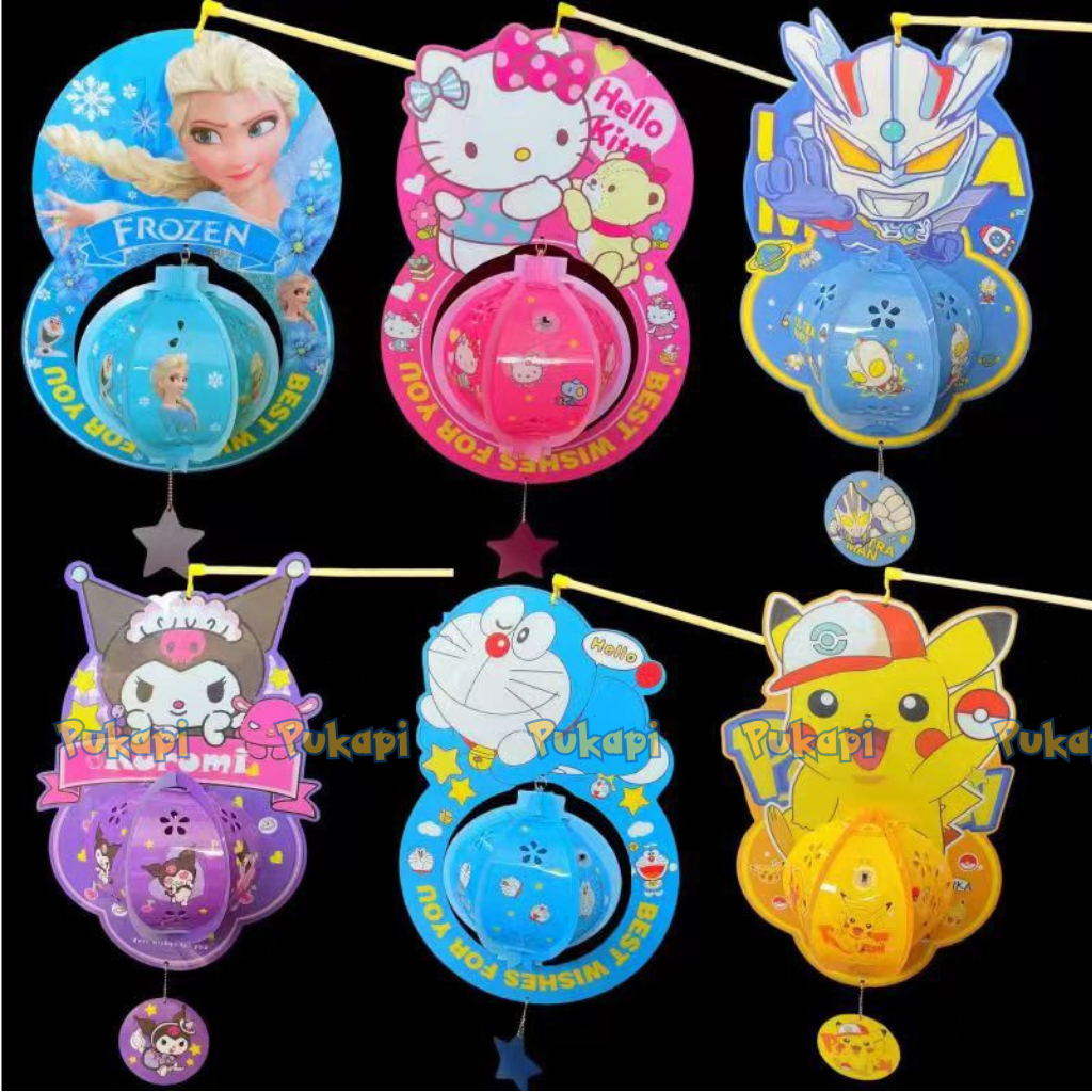 Lồng Đèn Trung Thu Đèn Trung Thu 5D Có Đèn Led Loại To Cao 39 cm Dễ Thương Nhiều Mẫu Cho Bé - Đồ Chơi Cho Bé PUKAPI