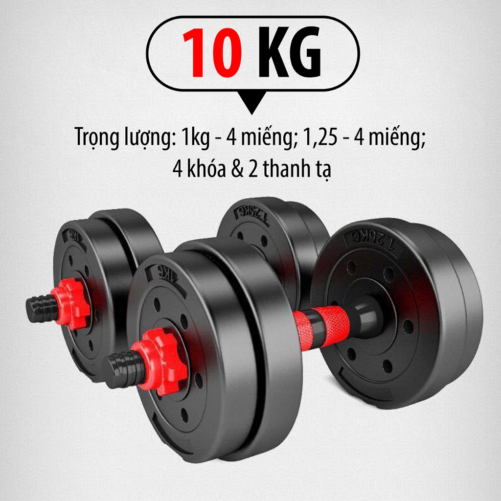 (ALL MODEL)(professionall.gym19🔰Tạ tay PVC 10KG tạ tập gym tập tay