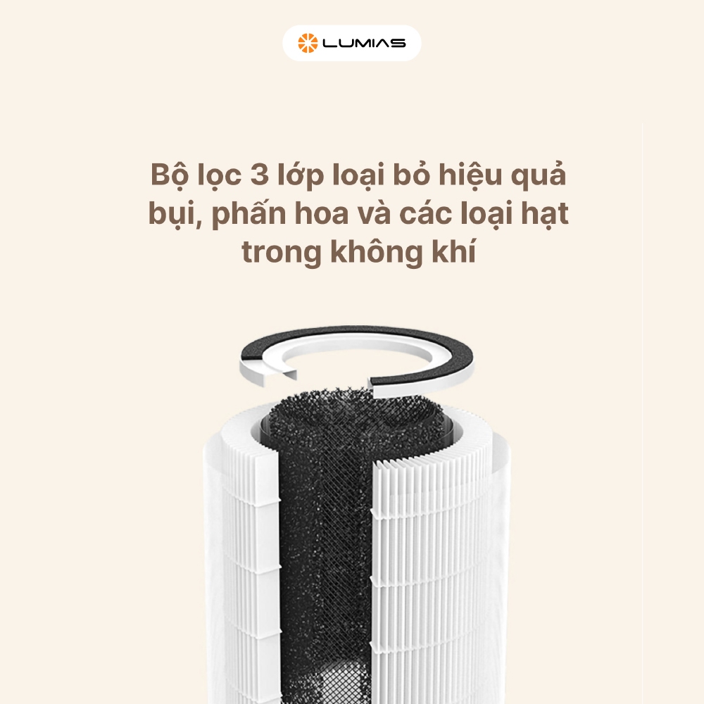 Máy lọc không khí ion âm, khử khuẩn - lọc sạch bụi mịn Lumias Bulma Pro/Bulma/Bulma Compact