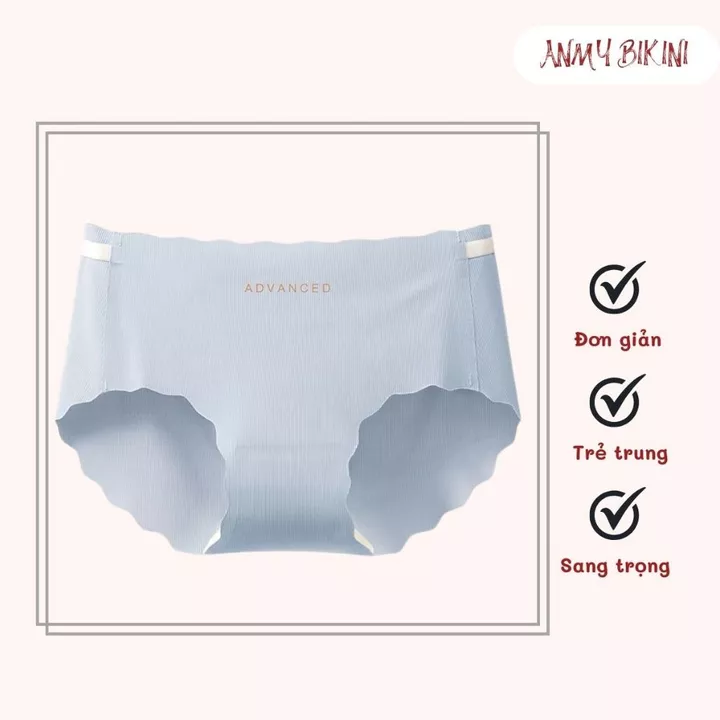 Quần Lót Nữ Đúc Su Thun Lạnh, Set 5 Quần Lót Su Không Đường May Thoáng Mát Mềm Mại Kháng Khuẩn 1404