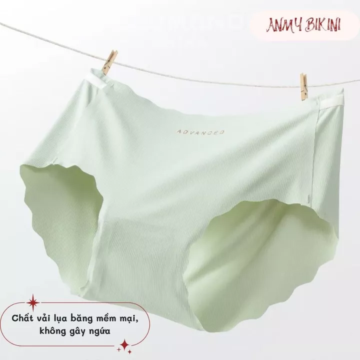 Quần Lót Nữ Đúc Su Thun Lạnh, Set 5 Quần Lót Su Không Đường May Thoáng Mát Mềm Mại Kháng Khuẩn 1404