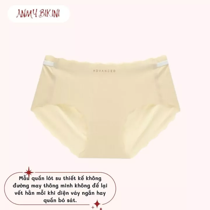 Quần Lót Nữ Đúc Su Thun Lạnh, Set 5 Quần Lót Su Không Đường May Thoáng Mát Mềm Mại Kháng Khuẩn 1404