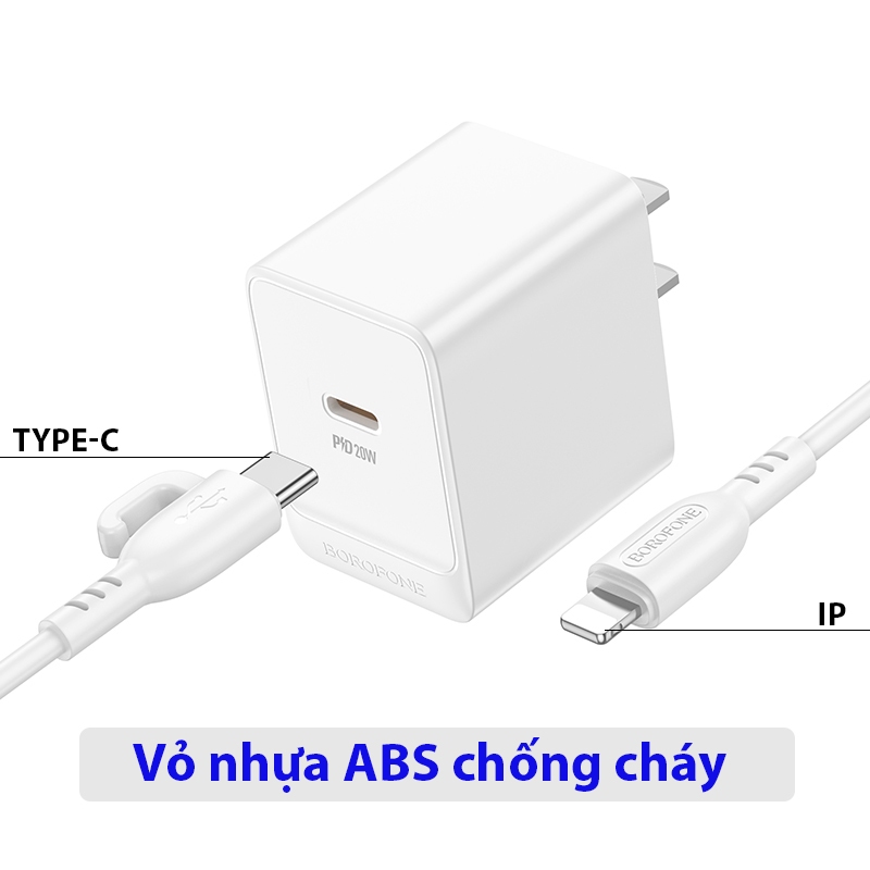 Ảnh Củ sạc nhanh 20W Borofone BA38 bảo hành 12 tháng 3