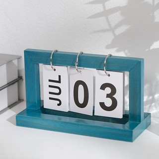 Lịch Gỗ Để Bàn Lật Số Decor Trang Trí Nhà Cửa, Bàn Làm Việc, Bàn Học Tập Chất Liệu Gỗ Cao Cấp Mộc Mạc LABY HOME