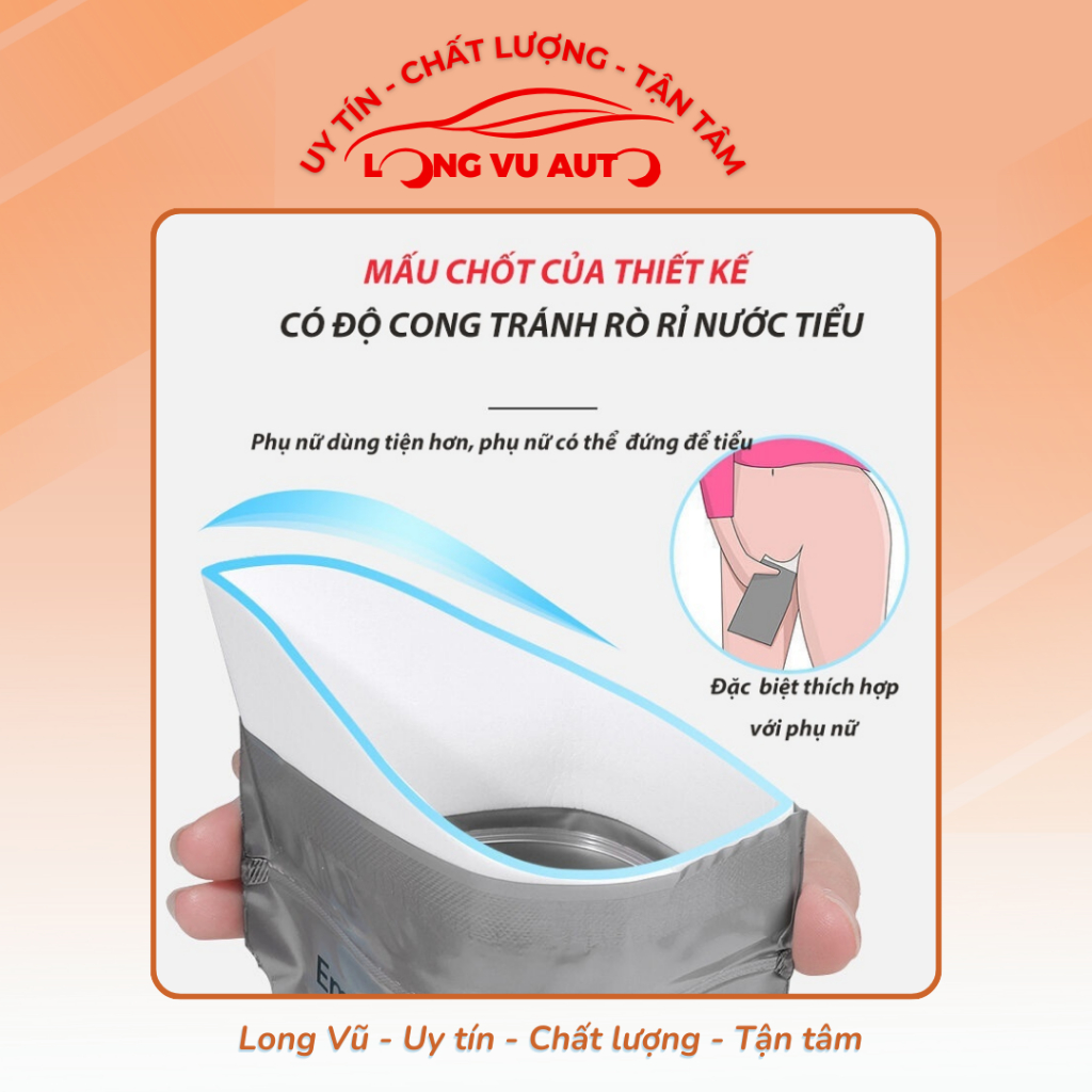 Túi đựng nước tiểu - nôn ói khẩn cấp dùng trên xe ô tô chứa 700cc nước