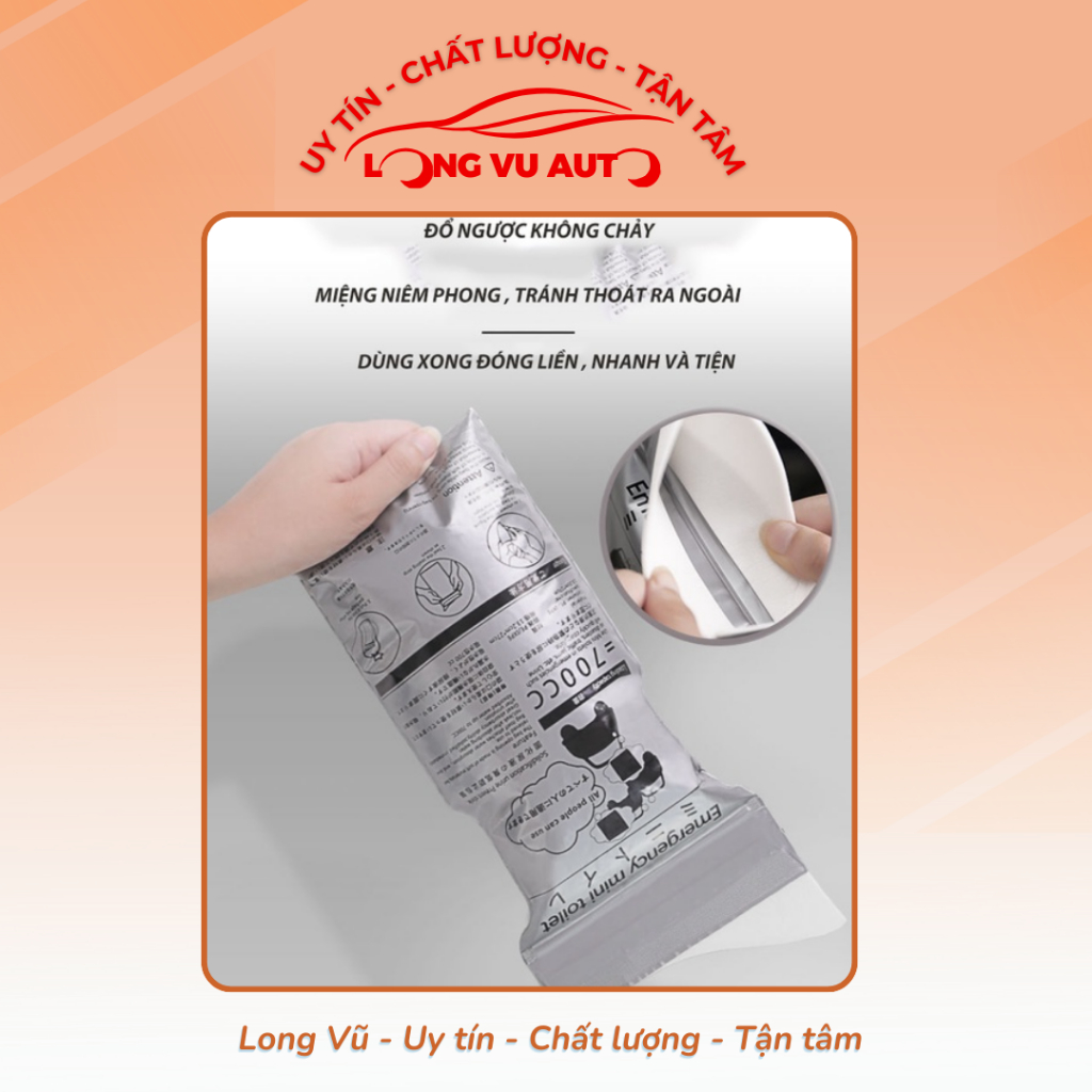 Túi đựng nước tiểu - nôn ói khẩn cấp dùng trên xe ô tô chứa 700cc nước