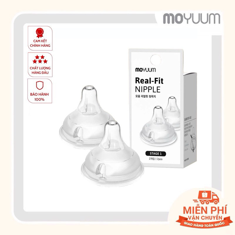 Núm ti moyuum số 1 cho bé 0-2 tháng tuổi, hộp 2 chiếc | Shopee Việt Nam
