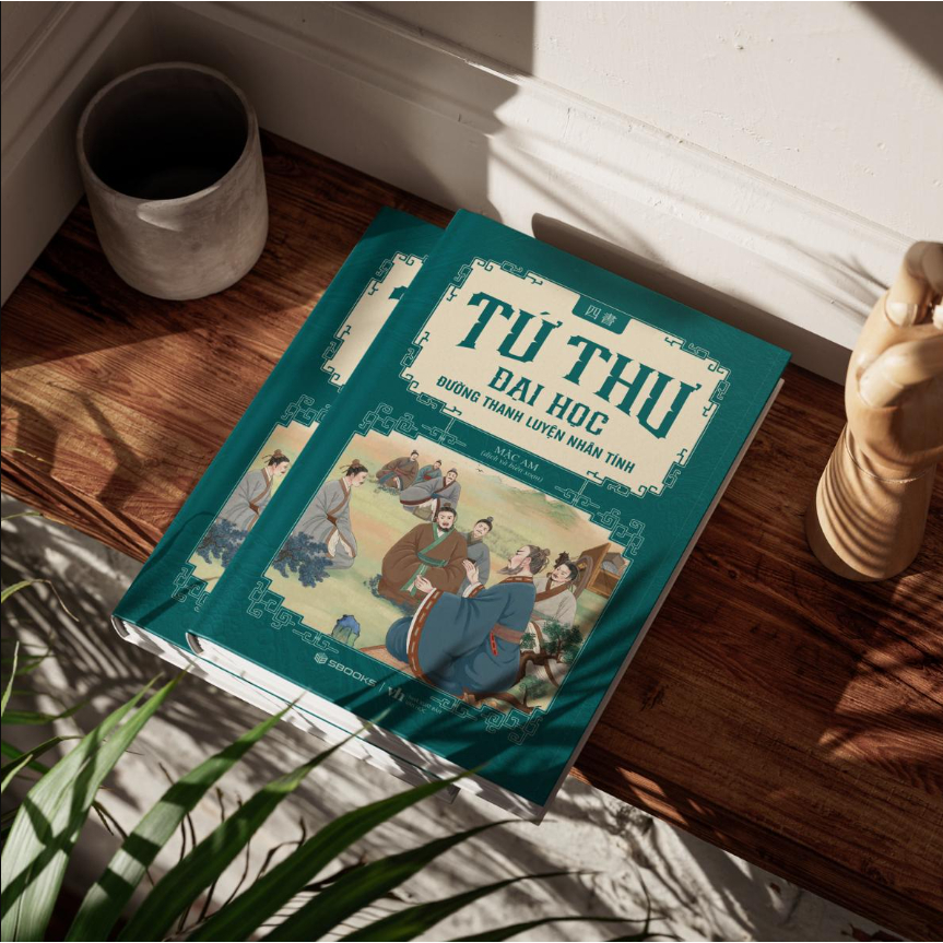 Sách - Combo 4 Cuốn Tứ Thư: Đại Học + Luận Ngữ + Trung Dung + Mạnh Tử - Sbooks Store