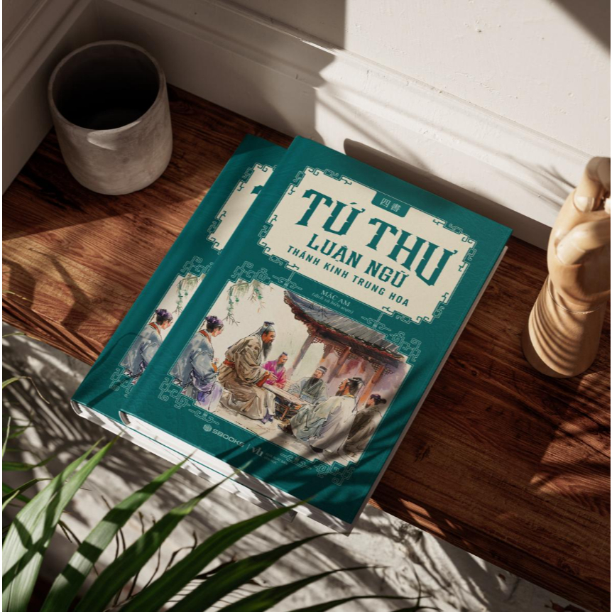 Sách - Combo 4 Cuốn Tứ Thư: Đại Học + Luận Ngữ + Trung Dung + Mạnh Tử - Sbooks Store
