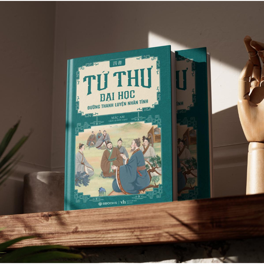 Sách - Combo 4 Cuốn Tứ Thư: Đại Học + Luận Ngữ + Trung Dung + Mạnh Tử - Sbooks Store