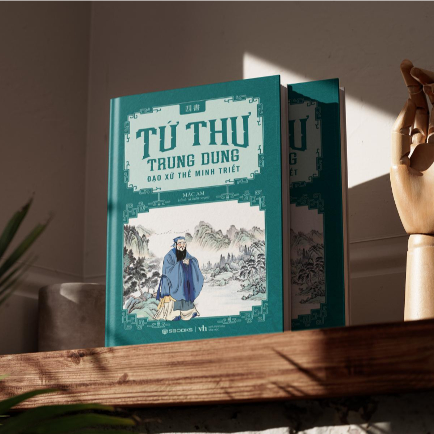 Sách - Combo 4 Cuốn Tứ Thư: Đại Học + Luận Ngữ + Trung Dung + Mạnh Tử - Sbooks Store