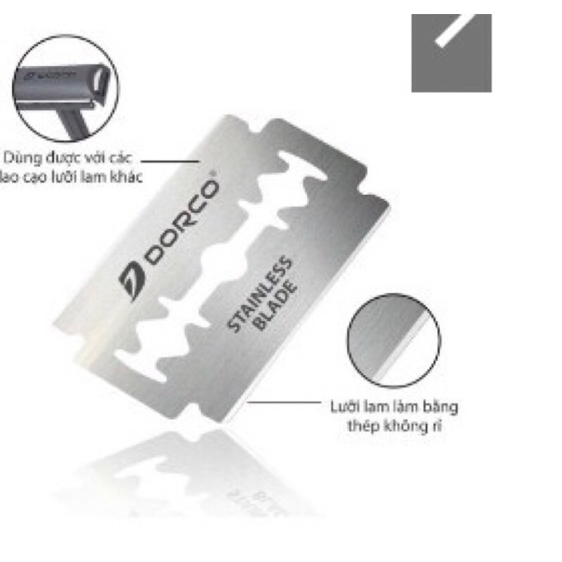LƯỠI DAO CẠO RÂU CROMA HỘP 10 CÁI (HÀNG CHUẨN CÔNG TY) - VPP QUỐC HUY.